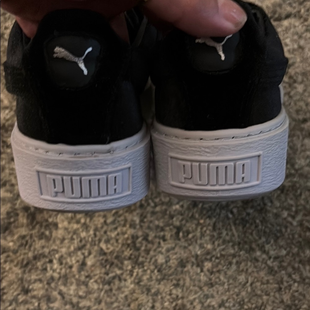Puma Black Slip-On Sneakers Casual Comfort - Picture 3 of 6